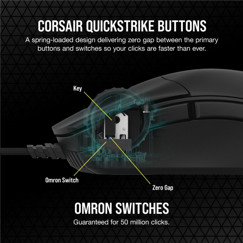 Corsair SABRE PRO souris Droitier USB Type-A Optique 18000 DPI