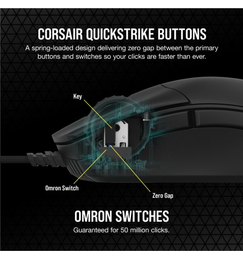 Corsair SABRE PRO mouse Right-hand USB Type-A Optical 18000 DPI