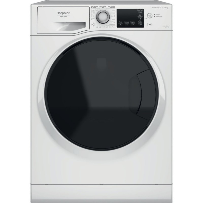 Hotpoint NDB 9636 DA IT machine à laver avec sèche linge Autoportante Charge avant Blanc D