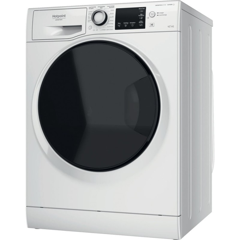 Hotpoint NDB 9636 DA IT machine à laver avec sèche linge Autoportante Charge avant Blanc D