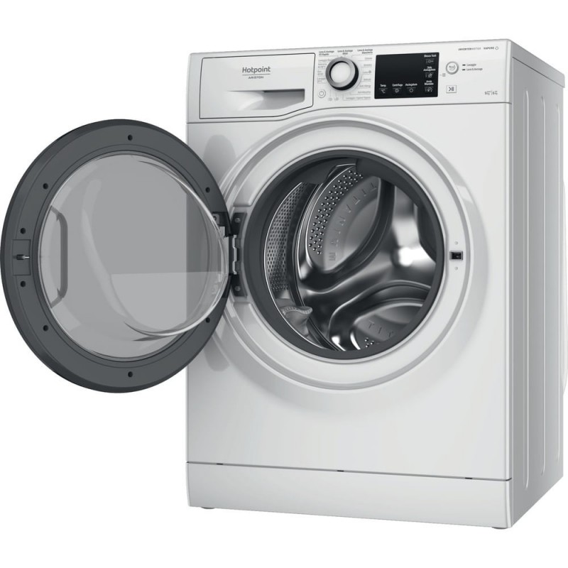 Hotpoint NDB 9636 DA IT lavasciuga Libera installazione Caricamento frontale Bianco D