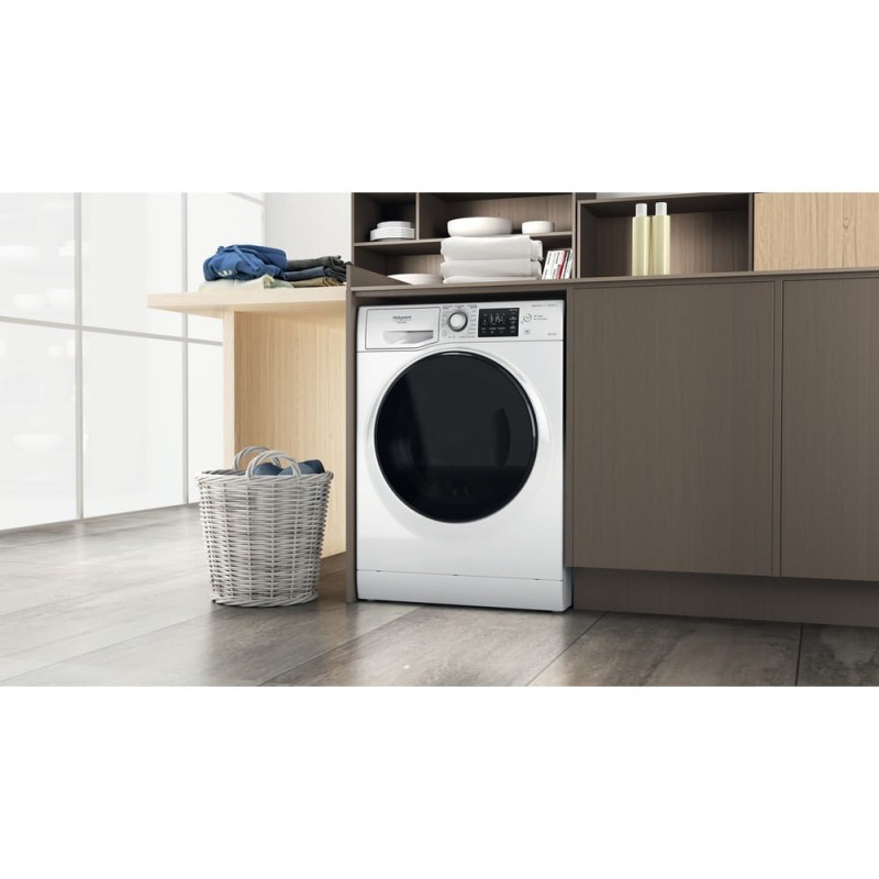 Hotpoint NDB 9636 DA IT lavasciuga Libera installazione Caricamento frontale Bianco D