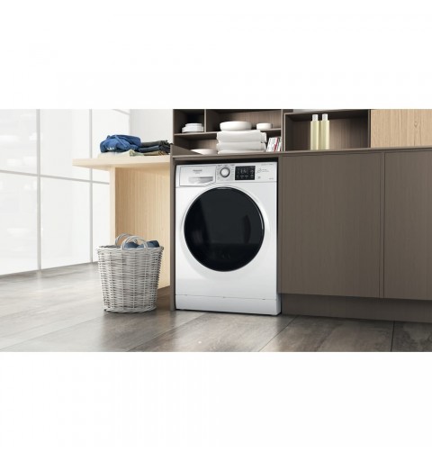 Hotpoint NDB 9636 DA IT lavasciuga Libera installazione Caricamento frontale Bianco D