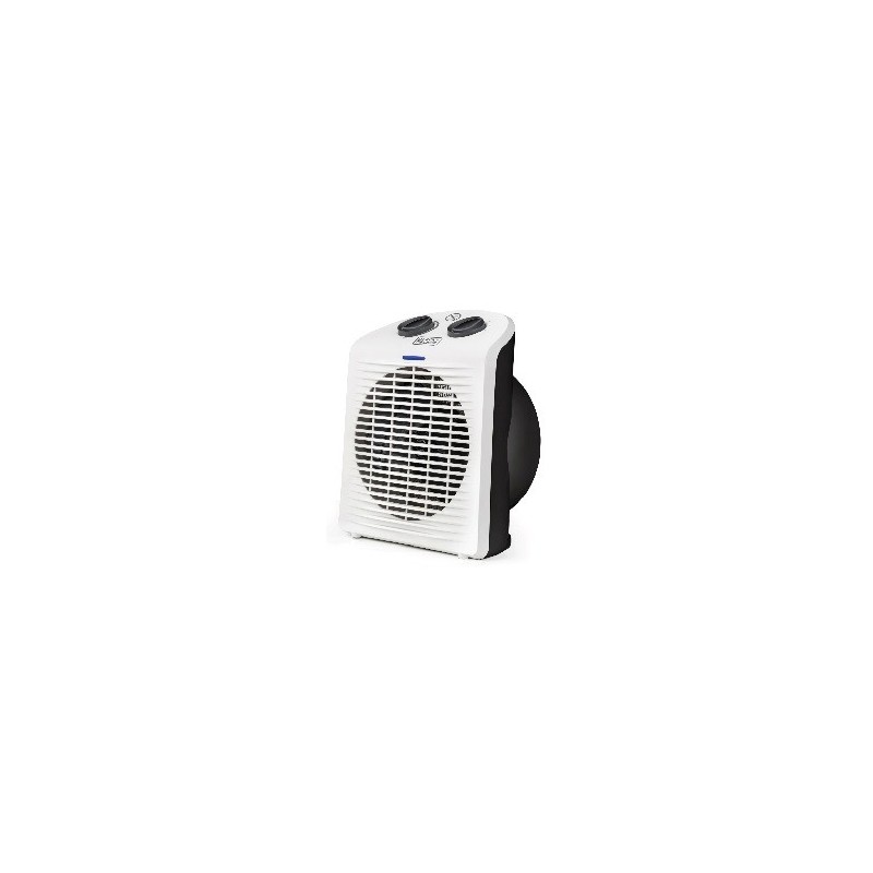 Black & Decker BXSH2000E stufetta elettrica Interno Nero, Bianco 2000 W Riscaldatore ambiente elettrico con ventilatore