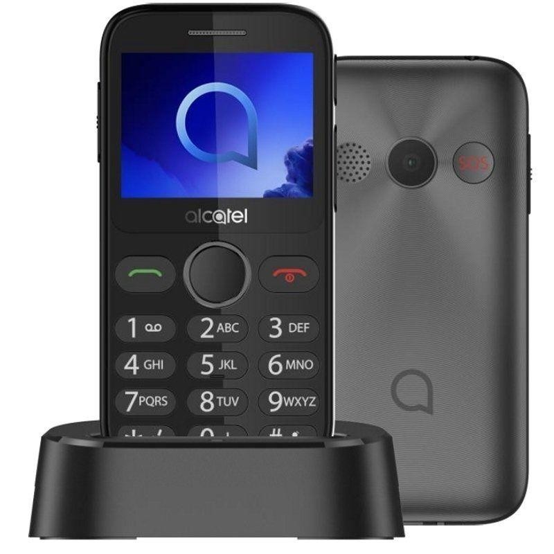 Alcatel 2020X 6,1 cm (2.4") 80 g Gris Teléfono para personas mayores