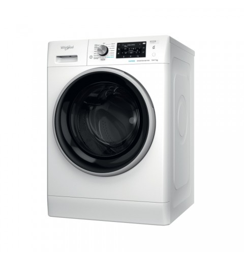 Whirlpool FFWDD 107625 WBS IT lavadora-secadora Independiente Carga frontal Blanco E