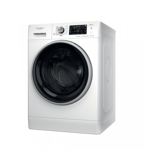 Whirlpool FFWDD 107625 WBS IT lavasciuga Libera installazione Caricamento frontale Bianco E
