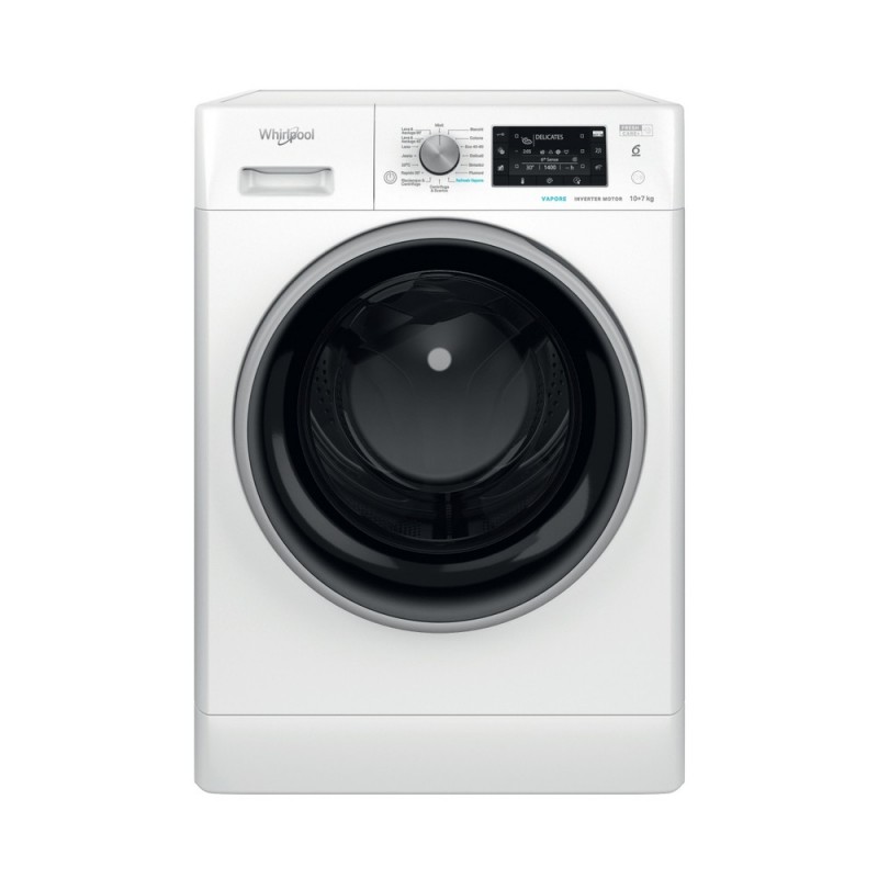 Whirlpool FFWDD 107625 WBS IT lavadora-secadora Independiente Carga frontal Blanco E