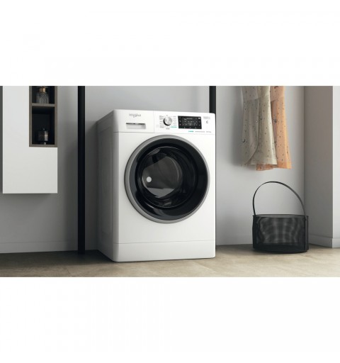 Whirlpool FFWDD 107625 WBS IT lavadora-secadora Independiente Carga frontal Blanco E