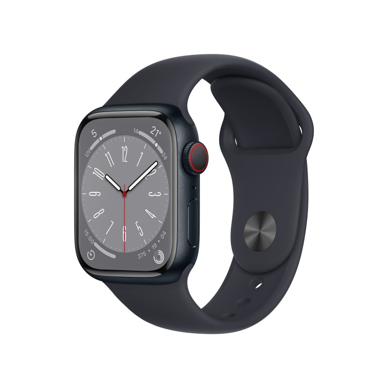 Apple Watch Series 8 OLED 41 mm 4G Negro GPS (satélite)