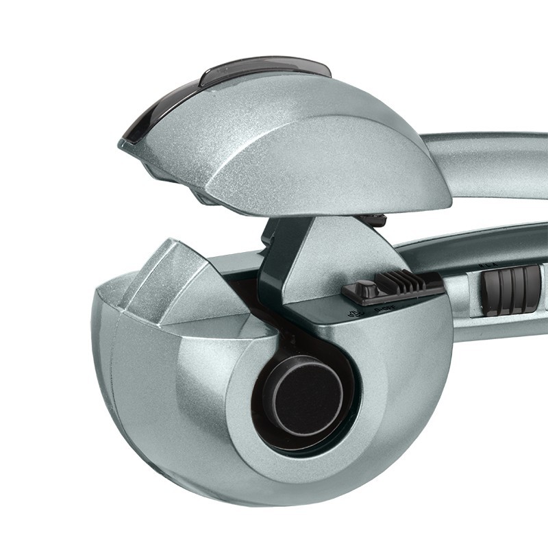 BaByliss C1800E Utensilio de peinado Rizador de pelo automático Vapor Gris 2,7 m