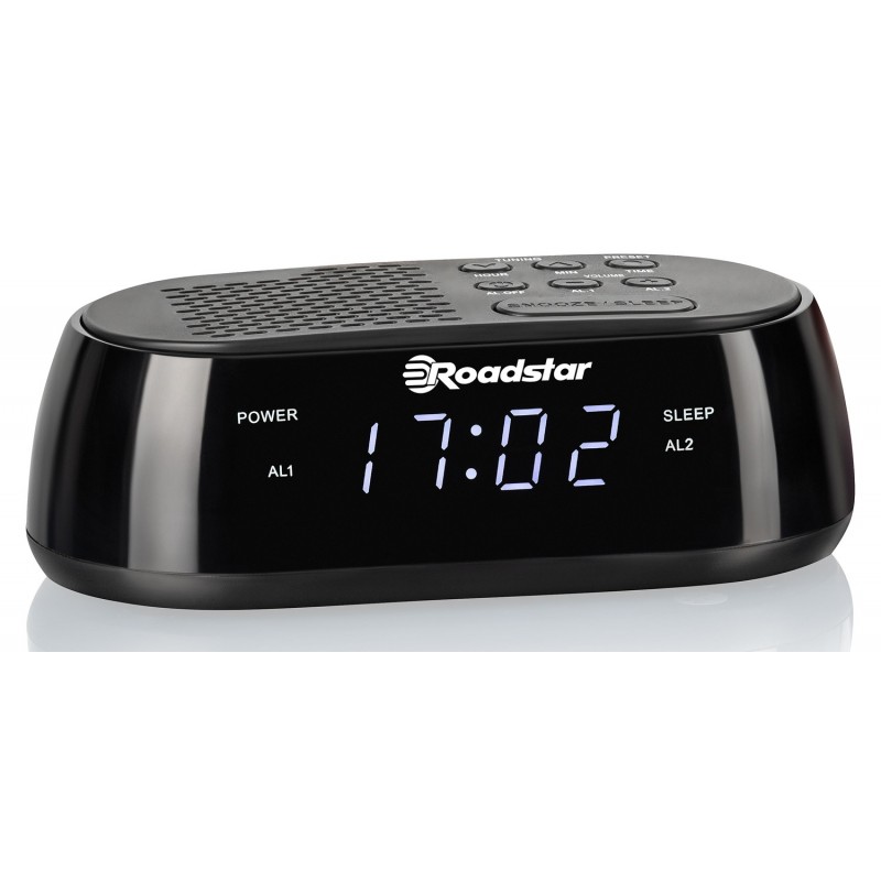 Roadstar CLR2477 radio Reloj Digital Negro
