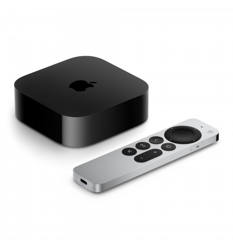 Apple TV 4K Schwarz, Silber 4K Ultra HD 128 GB WLAN Eingebauter Ethernet-Anschluss