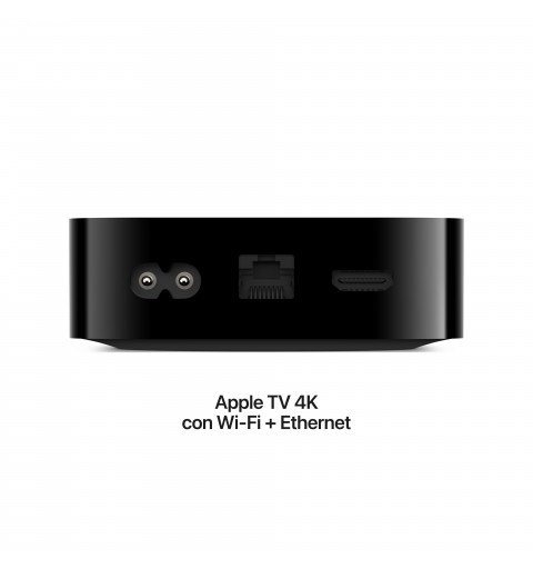 Apple TV 4K Schwarz, Silber 4K Ultra HD 128 GB WLAN Eingebauter Ethernet-Anschluss