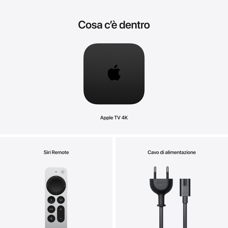 Apple TV 4K Wi‑Fi + Ethernet con 128GB di archiviazione