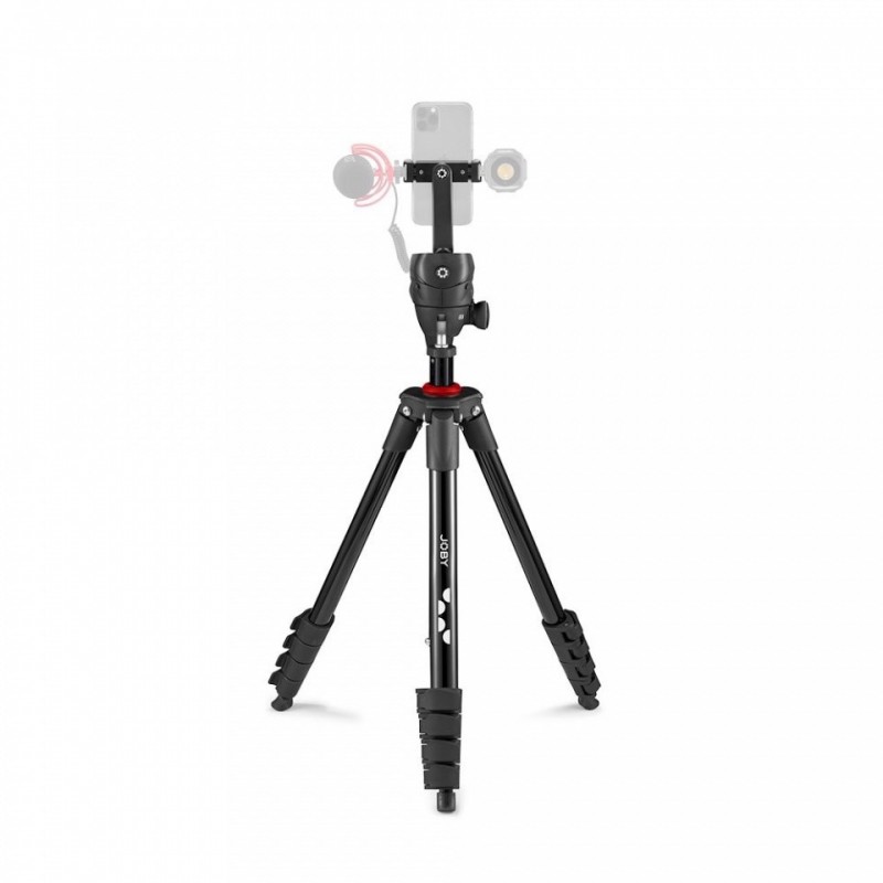 Joby Compact treppiede Fotocamere digitali film 3 gamba gambe Nero, Rosso