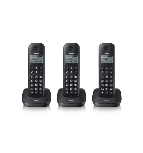 Brondi Gala Trio DECT-Telefon Anrufer-Identifikation Schwarz