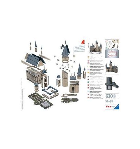 Ravensburger Hogwarts Castle Harry Potter Puzle 3D 540 pieza(s) Edificios