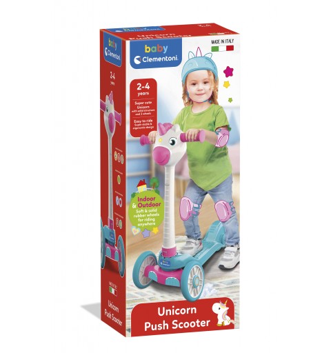 Clementoni Action & Réaction - Baby Unicorn Push Scooter