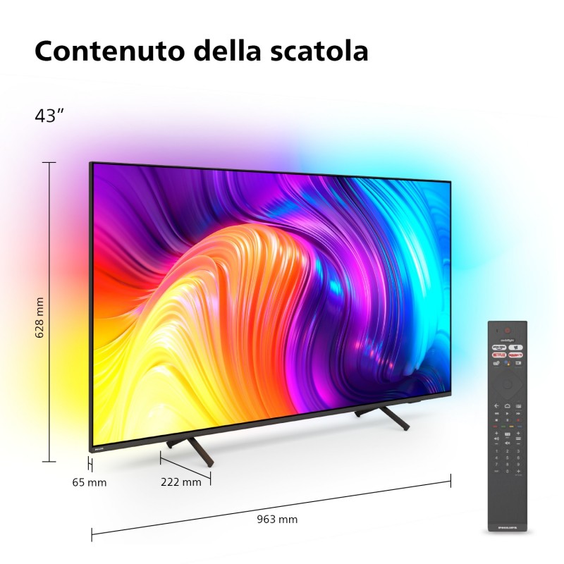 Philips 43PUS8517 109.2 cm (43") 4K Ultra HD Smart TV Wi-Fi Anthracite