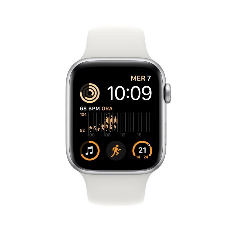 Apple Watch SE OLED 44 mm Plata GPS (satélite)