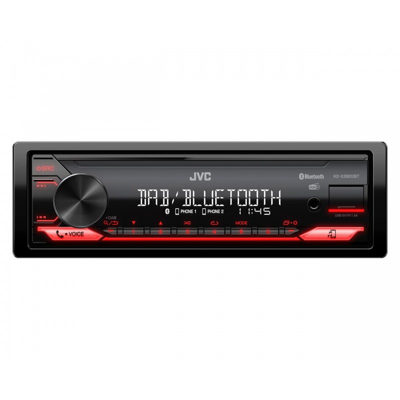 JVC KD-X282DBT Noir 200 W Bluetooth