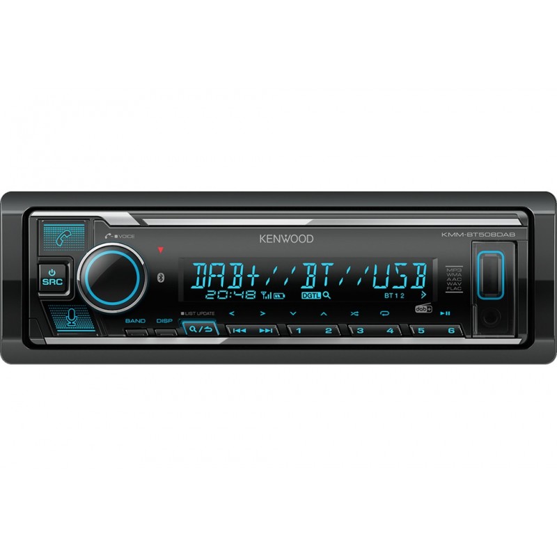 Kenwood KMM-BT508DAB Black 200 W Bluetooth