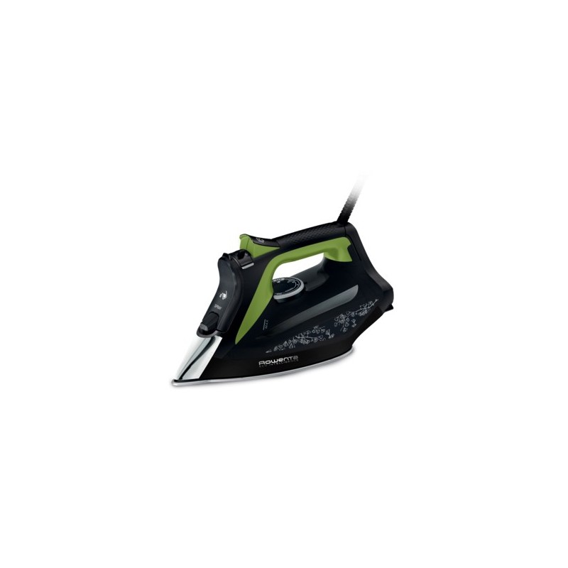 Rowenta DW6330 Eco Intelligence Ferro da stiro a secco e a vapore Microsteam 400 HD soleplate 2500 W Nero, Verde Rowenta DW6330 Eco Intelligence Ferro da stiro a secco e a vapore Microsteam 400 HD soleplate 2500 W Nero, Verde