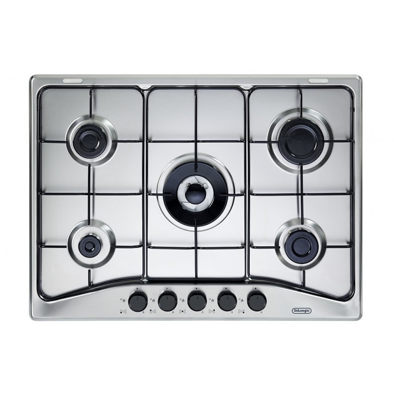 De’Longhi FFA 57 ASV hob Stainless steel Built-in 68 cm Gas 5 zone(s)