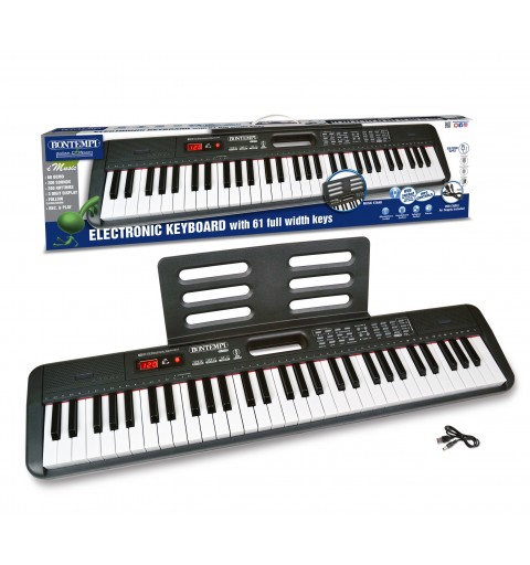 Bontempi Digital Keyboard with 61 full width keys
