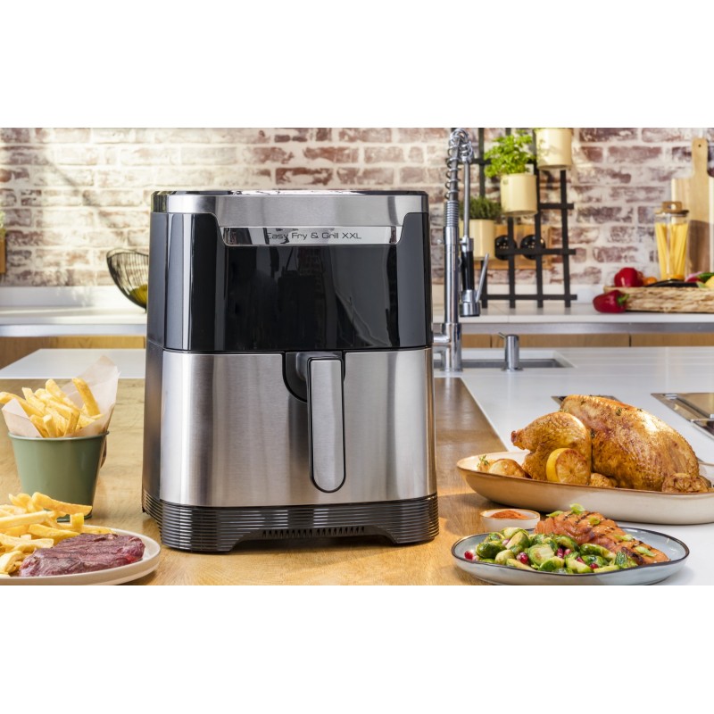Moulinex Easy Fry & Grill XXL Single Stand-alone Hot air fryer Black, Stainless steel