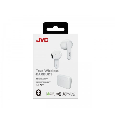 JVC HA-A3T Casque True Wireless Stereo (TWS) Ecouteurs Appels Musique Bluetooth Blanc