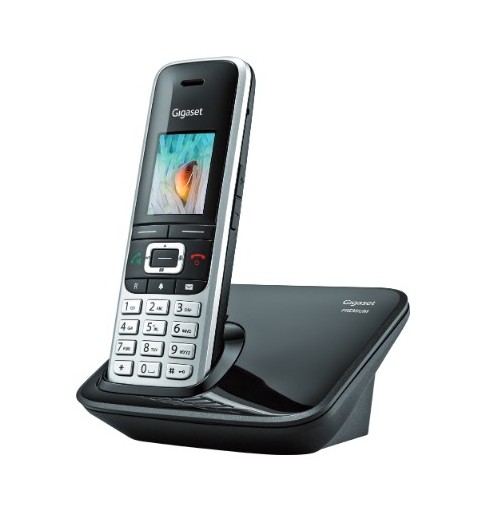 Gigaset Premium 100 Teléfono DECT Identificador de llamadas Negro, Plata