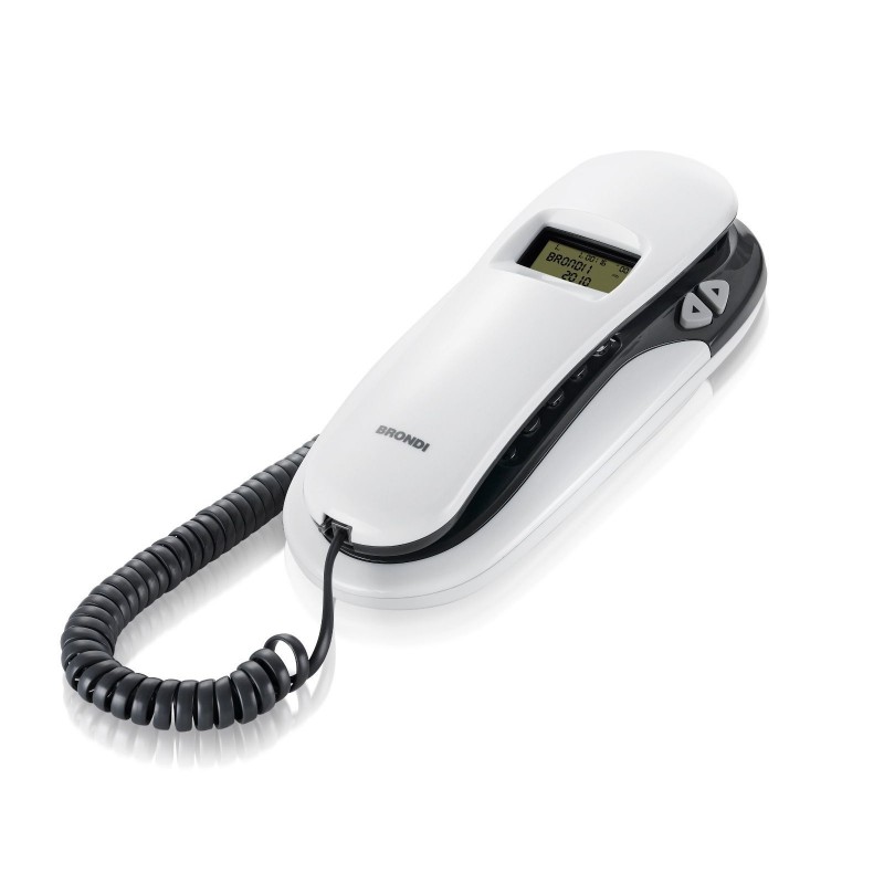 Brondi Kenoby Cid Analog telephone Caller ID Grey, White