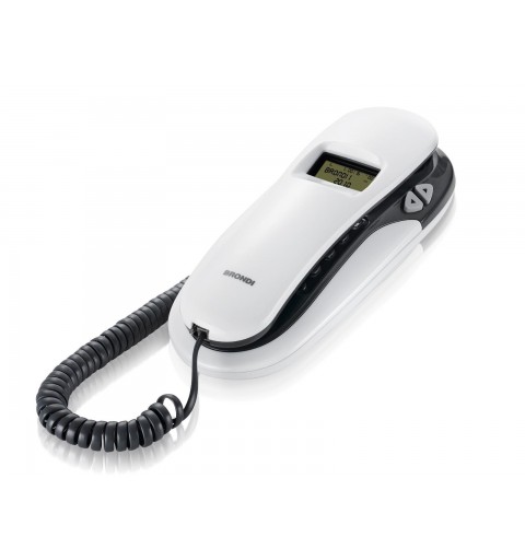 Brondi Kenoby Cid Analog telephone Caller ID Grey, White