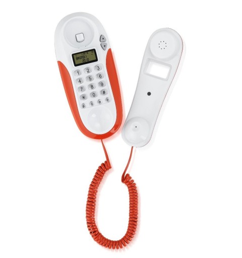 Brondi KENOBY CID Telefono analogico Identificatore di chiamata Rosso, Bianco