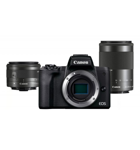 Canon EOS M50 Mark II + M15-45 S+M55-200 EU26 MILC 24,1 MP CMOS 6000 x 4000 Pixel Nero