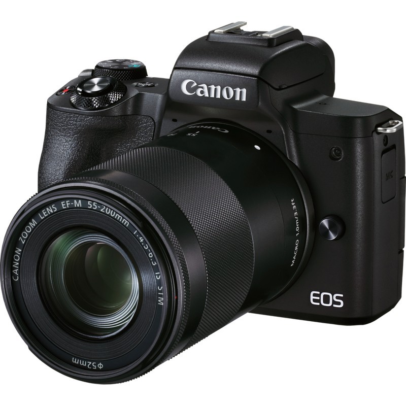 Canon EOS M50 Mark II + M15-45 S+M55-200 EU26 MILC 24,1 MP CMOS 6000 x 4000 Pixel Schwarz