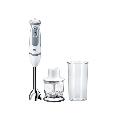 Braun MultiQuick 9 MultiQuick 5 Vario MQ 5220 WH 0,6 l Pürierstab 1000 W Grau, Edelstahl, Weiß