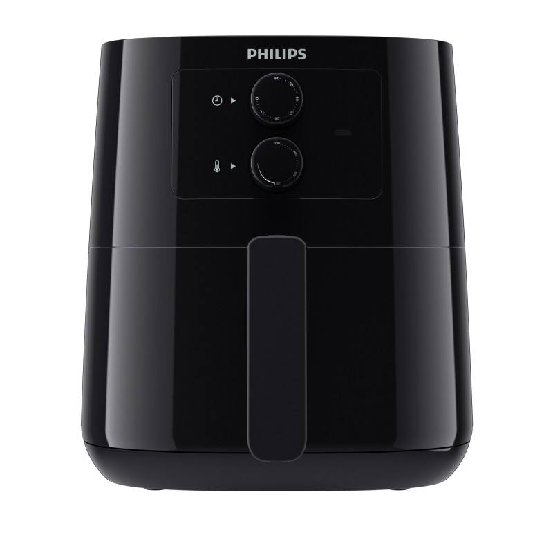 Philips Essential Airfryer negra de 0,8 kg y 4,1 l con tecnología Rapid Air