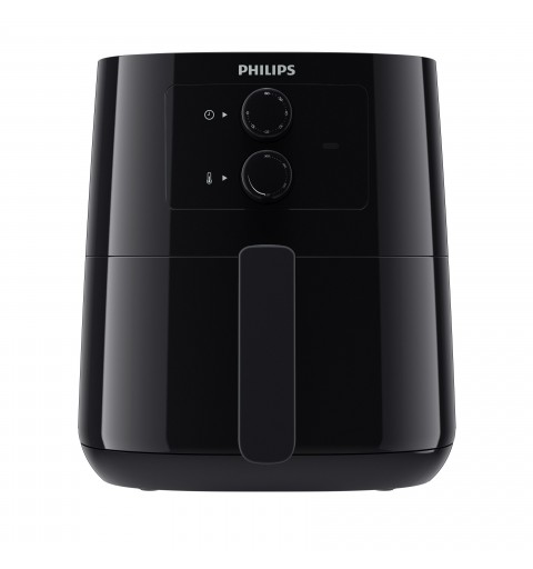 Philips Essential Airfryer negra de 0,8 kg y 4,1 l con tecnología Rapid Air