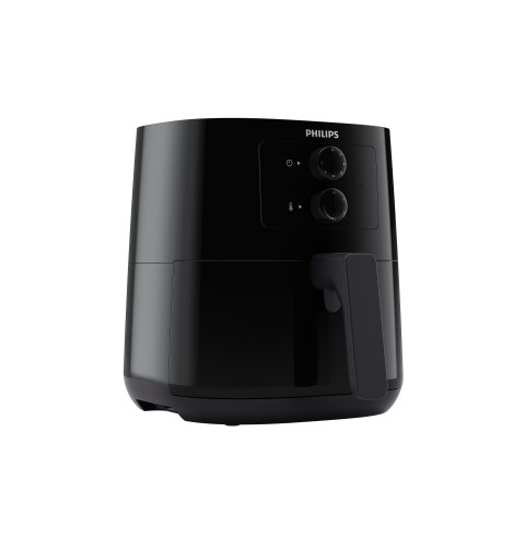 Philips Essential Airfryer negra de 0,8 kg y 4,1 l con tecnología Rapid Air