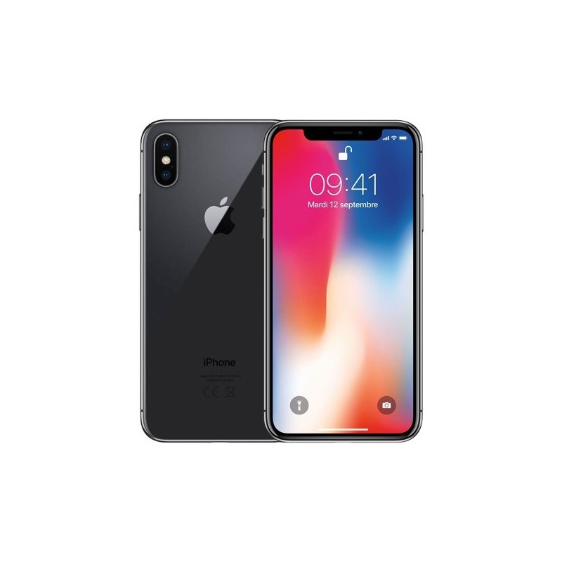 Recommerce iPhone X Refurbished 14,7 cm (5.8") SIM única iOS 11 4G 64 GB Negro Renovado