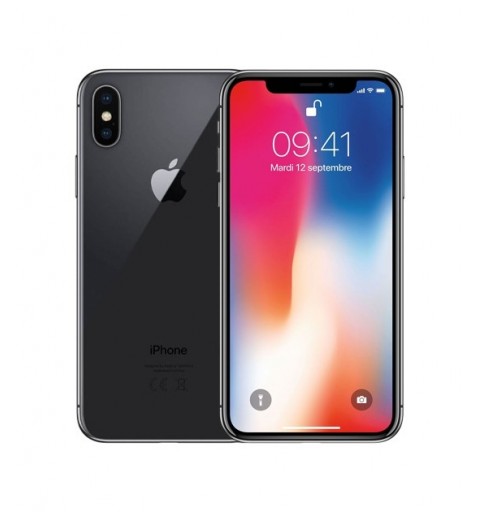 Recommerce iPhone X Refurbished 14,7 cm (5.8") SIM única iOS 11 4G 64 GB Negro Renovado