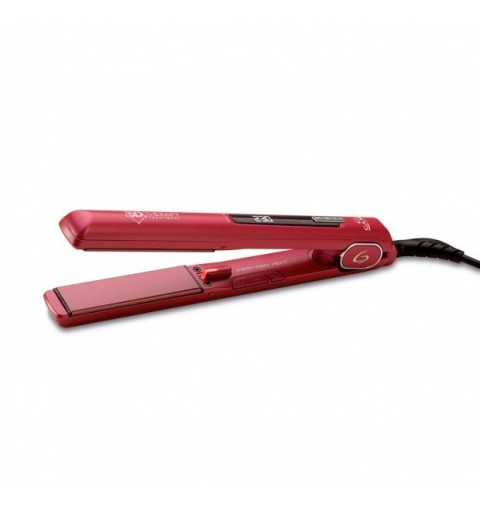 GA.MA Starlight Tourmaline IHT Infrared Heat Straightening iron Warm Red