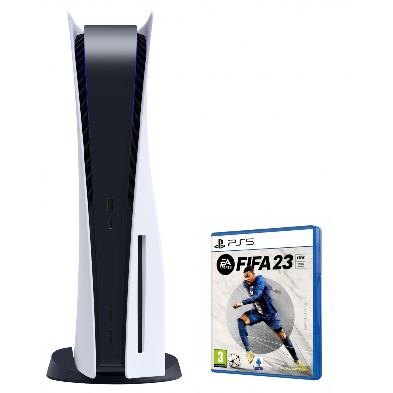 Sony PlayStation 5 + FIFA 23 825 GB Wi-Fi Nero, Bianco