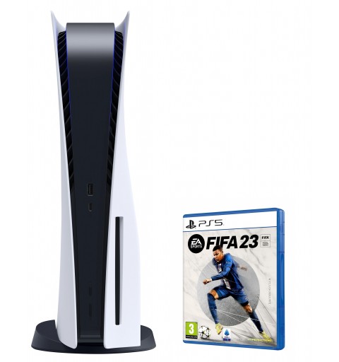 Sony PlayStation 5 + FIFA 23 825 GB Wi-Fi Nero, Bianco