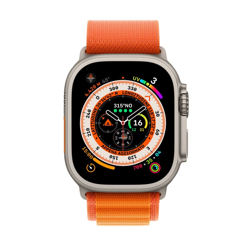 Apple Watch Ultra OLED 49 mm 4G Metallisch GPS