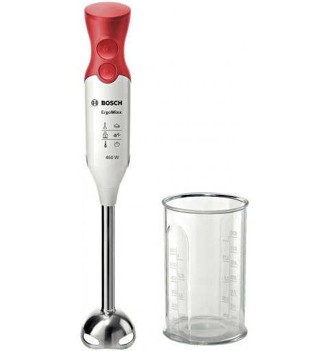 Bosch MSM64110 blender Mélangeur par immersion 450 W Rouge, Blanc