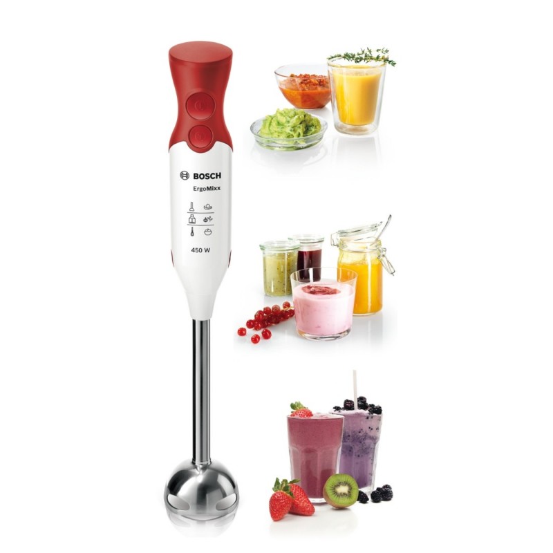 Bosch MSM64110 blender Mélangeur par immersion 450 W Rouge, Blanc